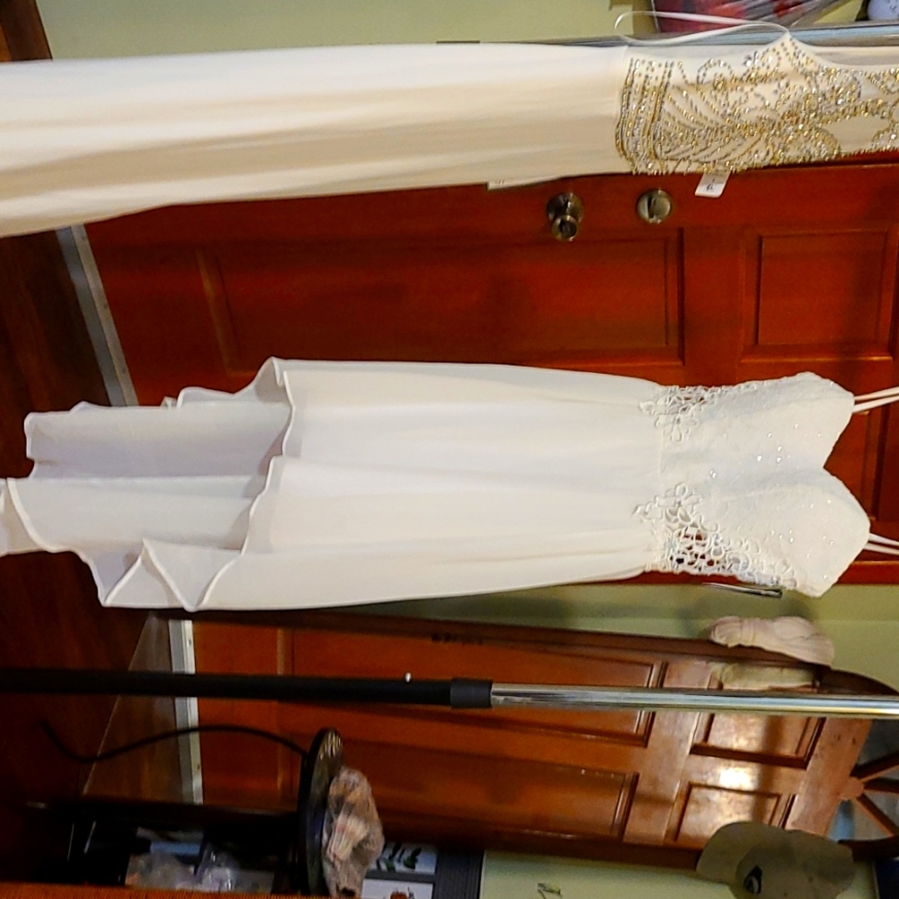 Strapless white Dress